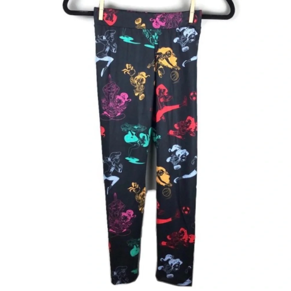 NWT Adidas x Disney Princess Comfy Princesses Aeroready Tights Size Girl’s Small